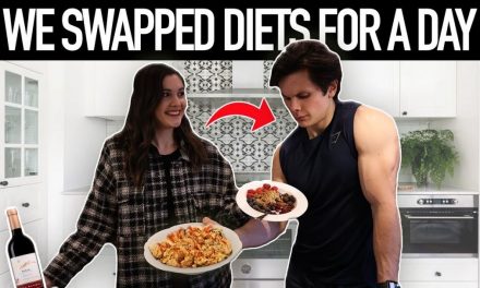 I Swapped Diets With My SISTER For 24 HOURS  *UBER EATS Mystery Dinner*