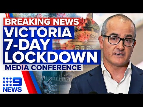 Victoria To Enter Seven-day Lockdown Tonight | Coronavirus | 9 News Australia