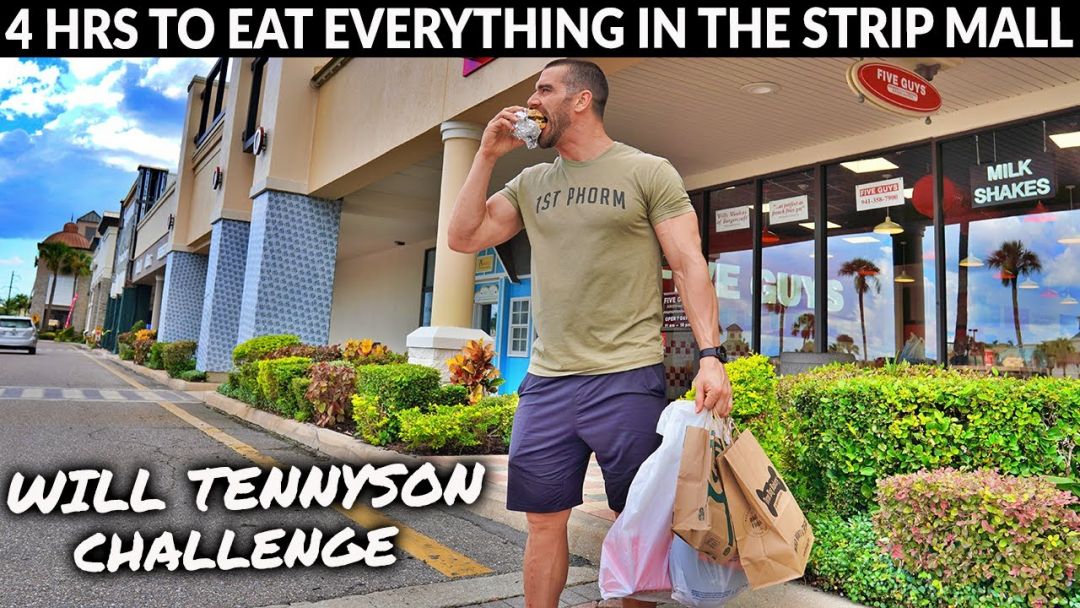 4 Hours To Eat EVERYTHING In The Strip Mall | Will Tennyson Food Challenge Cheat Day