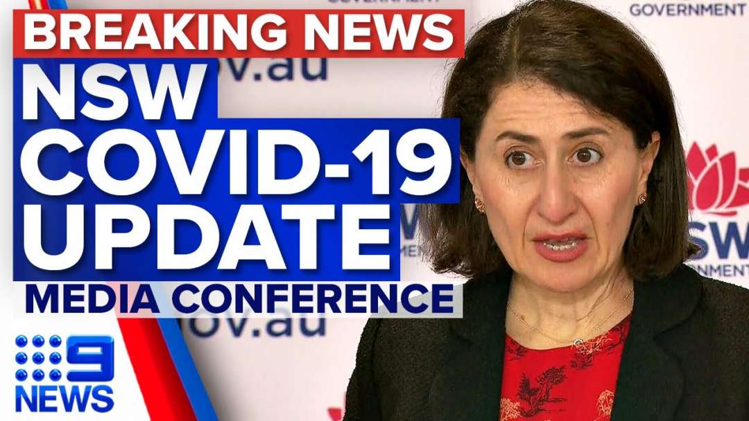 NSW Premier Reports 1290 Local COVID-19 Cases | Coronavirus | 9 News Australia