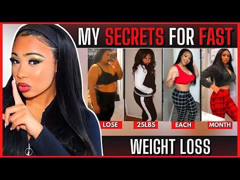MY SECRETS FOR FAST WEIGHT LOSS (25LBS A MONTH) | Lose The Weight + Keep It Off! | Rosa Charice