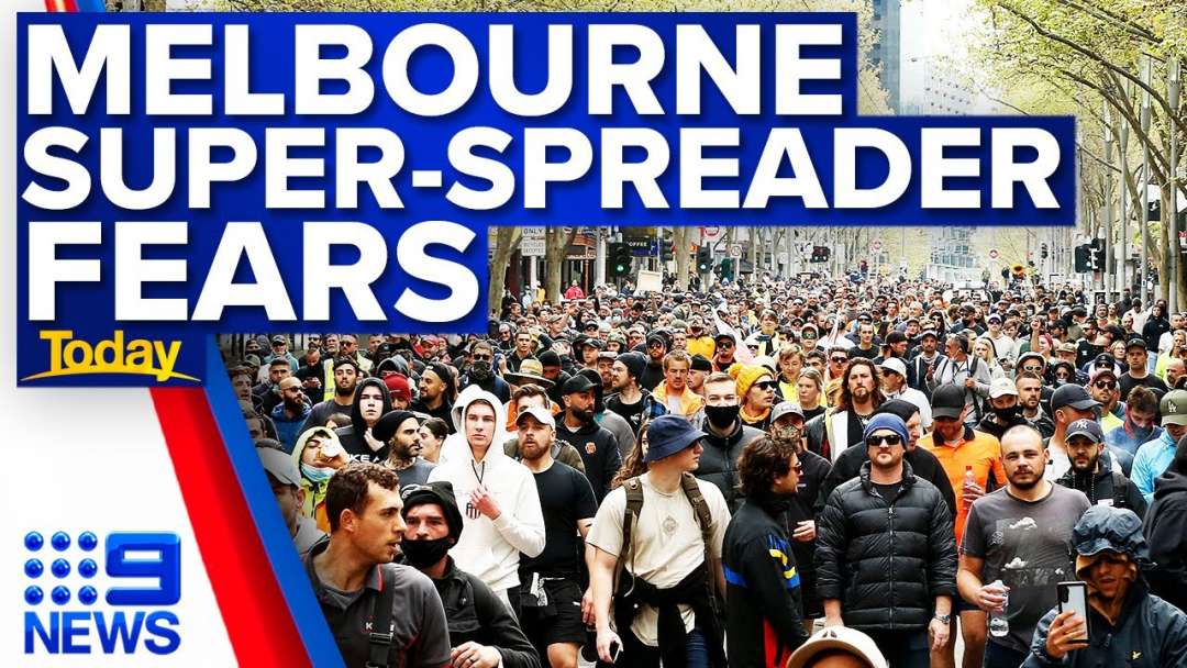 Melbourne Protester In Hospital With COVID-19 | Coronavirus | 9 News Australia