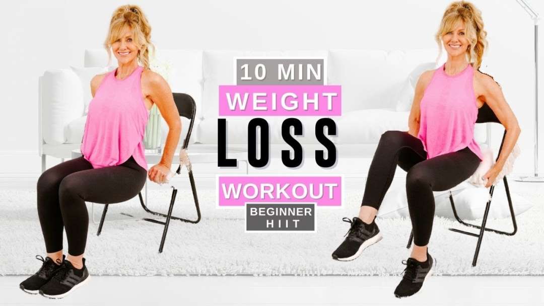 10 Minute Chair Workout For Weight Loss | Women Over 50!