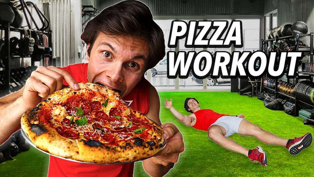 Eat A WHOLE Pizza Workout Challenge (Don’t Try This)