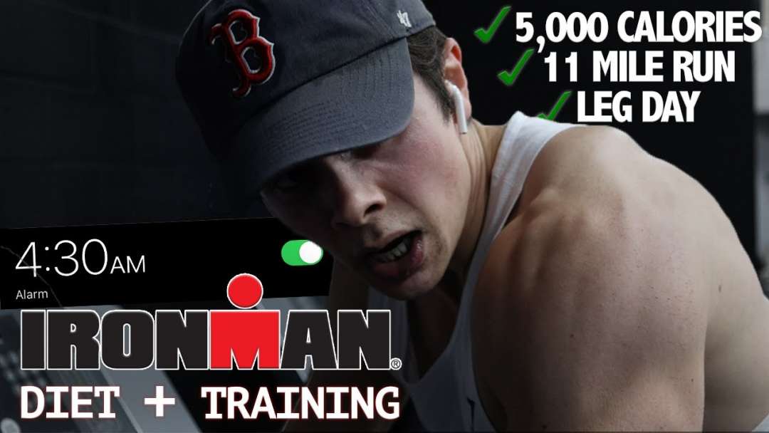 IRONMAN TRIATHLON DIET & TRAINING | 5,000+ Calories & 11 Mile Run | Nick Bare’s Routine