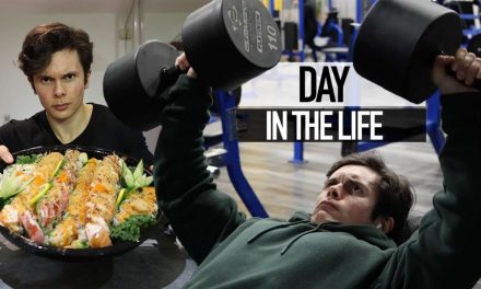 A Day In My Life VLOG | CHEST & BACK Workout + Epic Sushi Meal