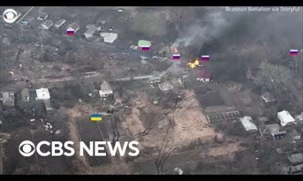 Ukraine Drone Video Shows Attack On Russian Tanks