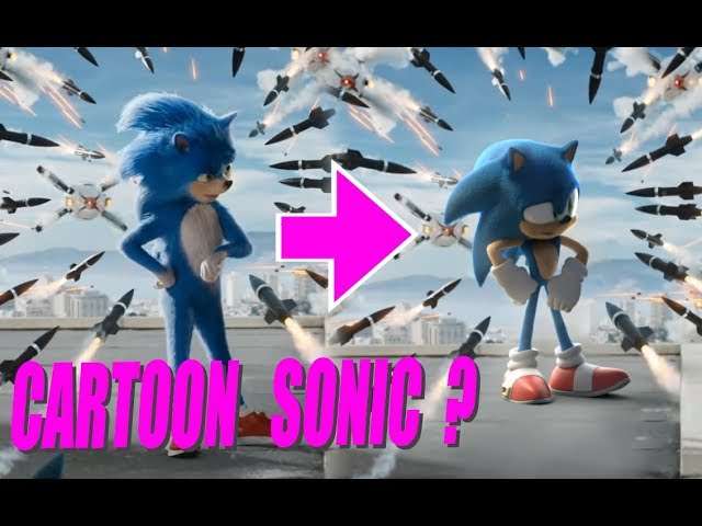 CARTOON SONIC In Sonic 2019 Trailer
