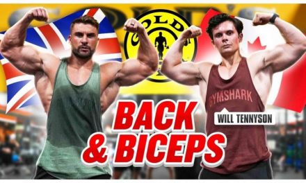 EPIC BACK & BICEPS WORKOUT @ GOLDS GYM WITH WILL TENNYSON