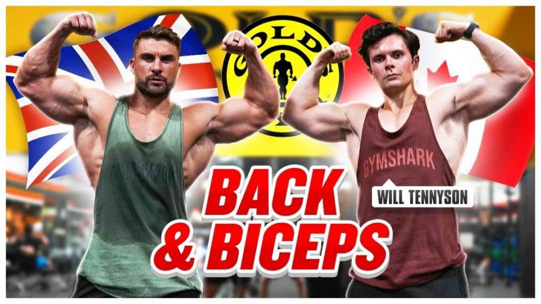 EPIC BACK & BICEPS WORKOUT @ GOLDS GYM WITH WILL TENNYSON