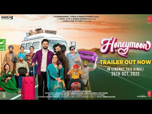 Honeymoon (ਹਨੀਮੂਨ) Trailer | Gippy Grewal, Jasmin Bhasin | Amarpreet, Harman Baweja | Bhushan Kumar