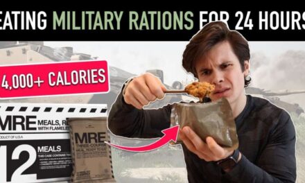 I Only Ate Military Rations For 24 HOURS + US Marine Fitness Test *4,000+ CALORIES*
