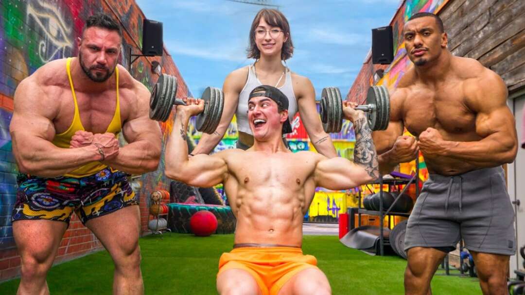 Anabolic Workout W/ Noel Deyzel, LeanBeefPatty & Larry Wheels