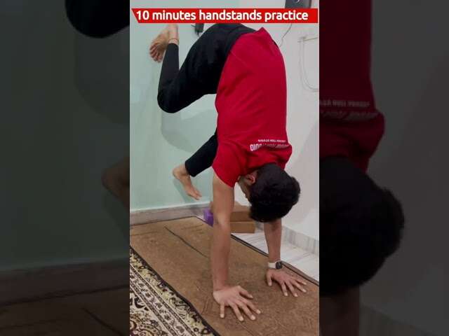 10 Minutes Handstand Home Practice #yoga #short