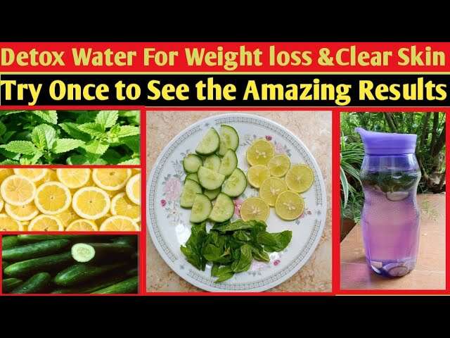 Detox Water For Clear Skin And Weight Loss | No Diet And No Exercise | Ready In 2 Minutes