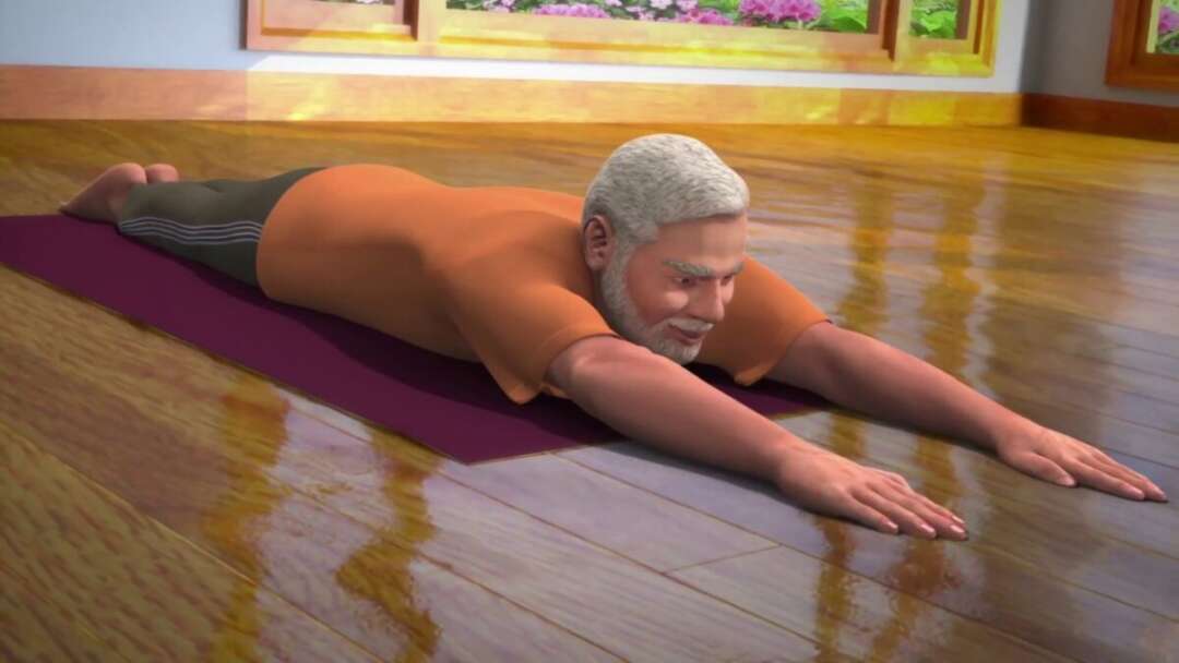 Yoga With Modi : Bhujangasana Hindi