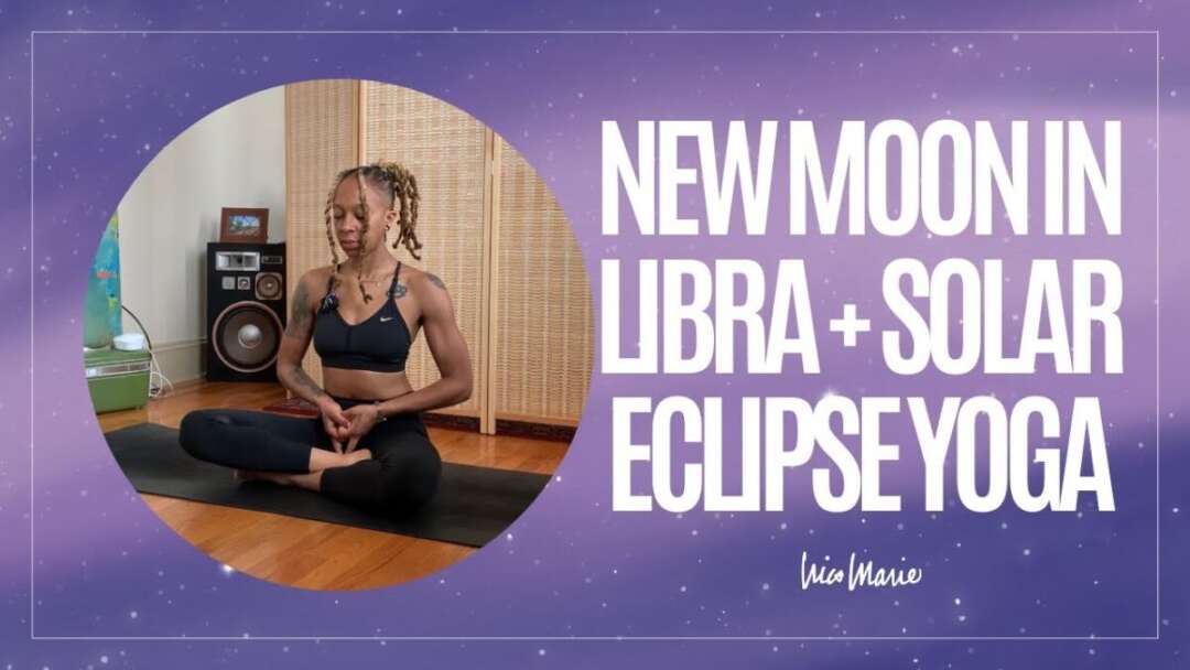 New Moon In Libra + Solar Eclipse Yoga | 25 Minutes