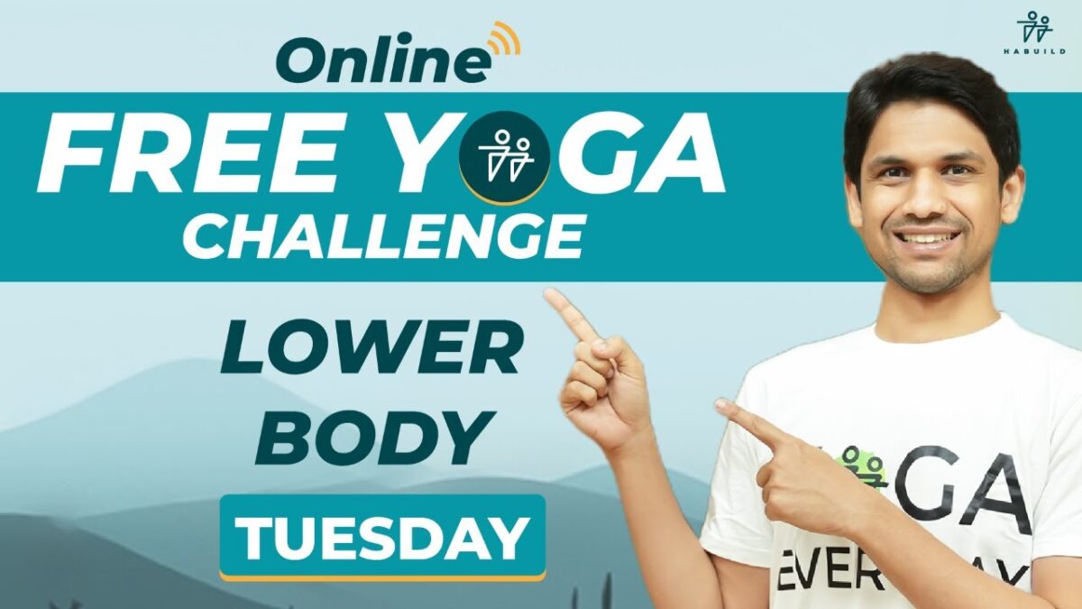 Habuild YOGA Challenge | Lower Body | Saurabh Bothra Yoga | Live M