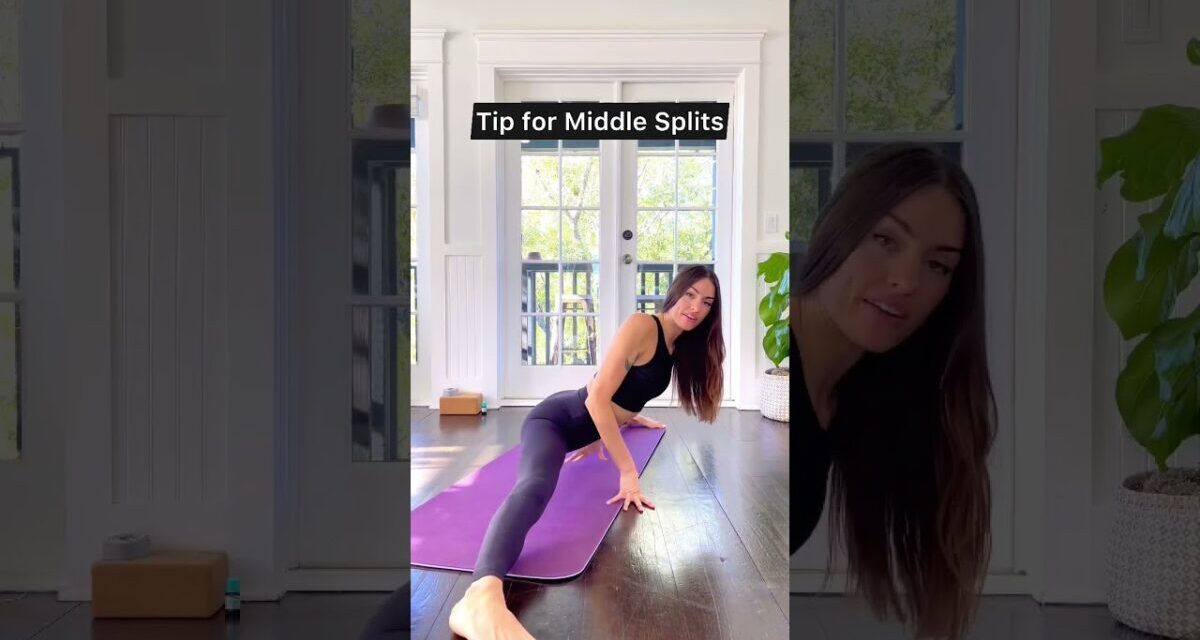 Want Middle Splits? Do THIS ⬆️ #splits #yoga