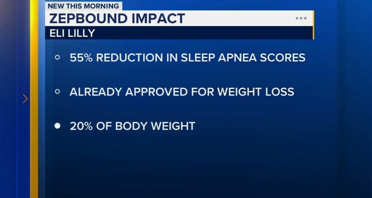Weight Loss Drug Zepbound May Help People With Obstructive Sleep Apnea, Drugmaker Says