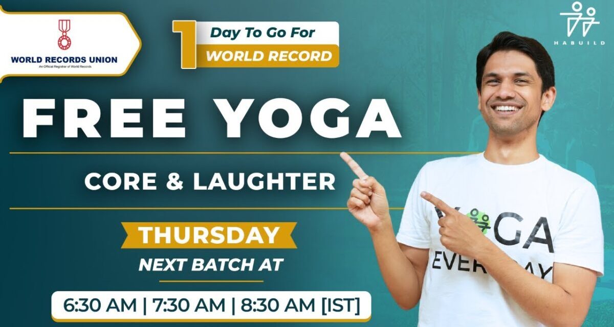 Habuild Yoga | Core & Laughter |  @saurabhbothra  Yoga | Live M