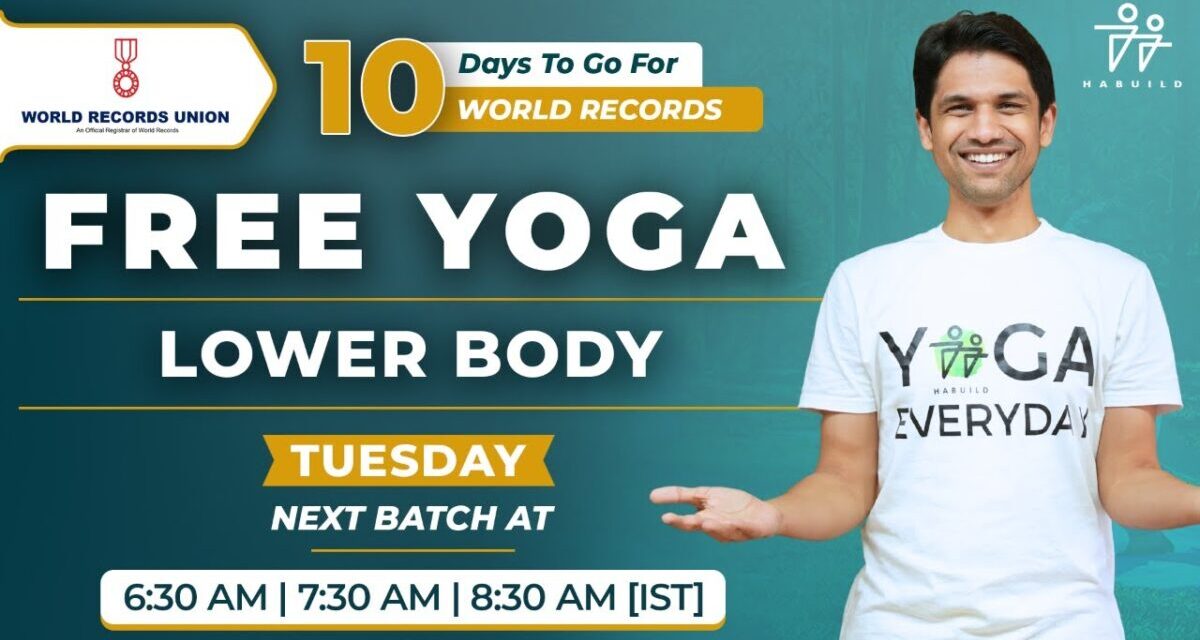 Habuild YOGA | Lower Body | @saurabhbothra    Yoga | Live M