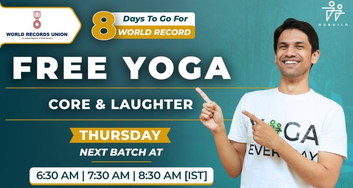 Habuild Yoga | Core & Laughter | @saurabhbothra Yoga | Live M