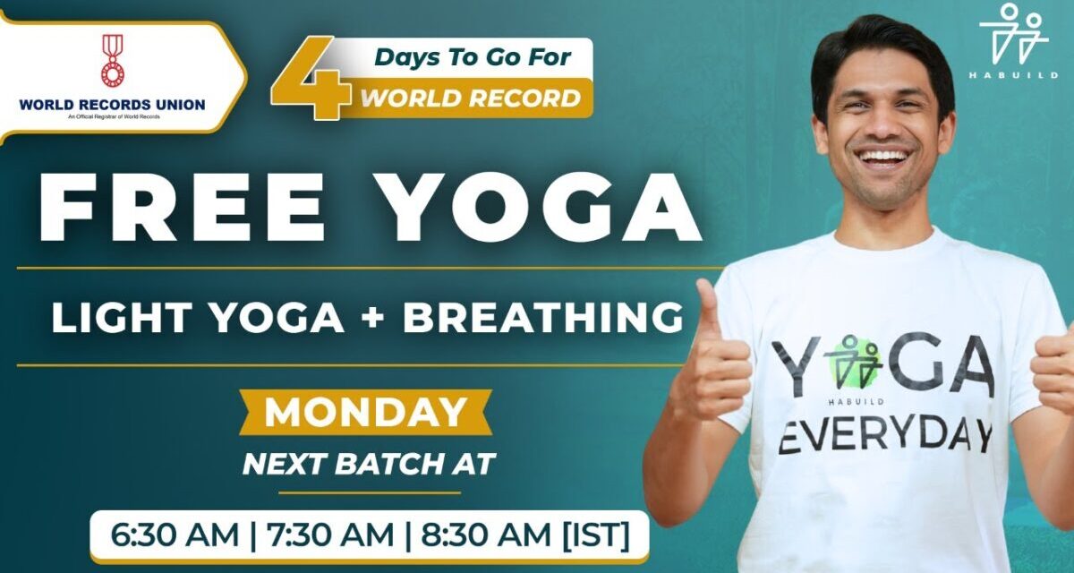 Habuild YOGA | Light Yoga & Breathing |  @saurabhbothra   Yoga | Live M