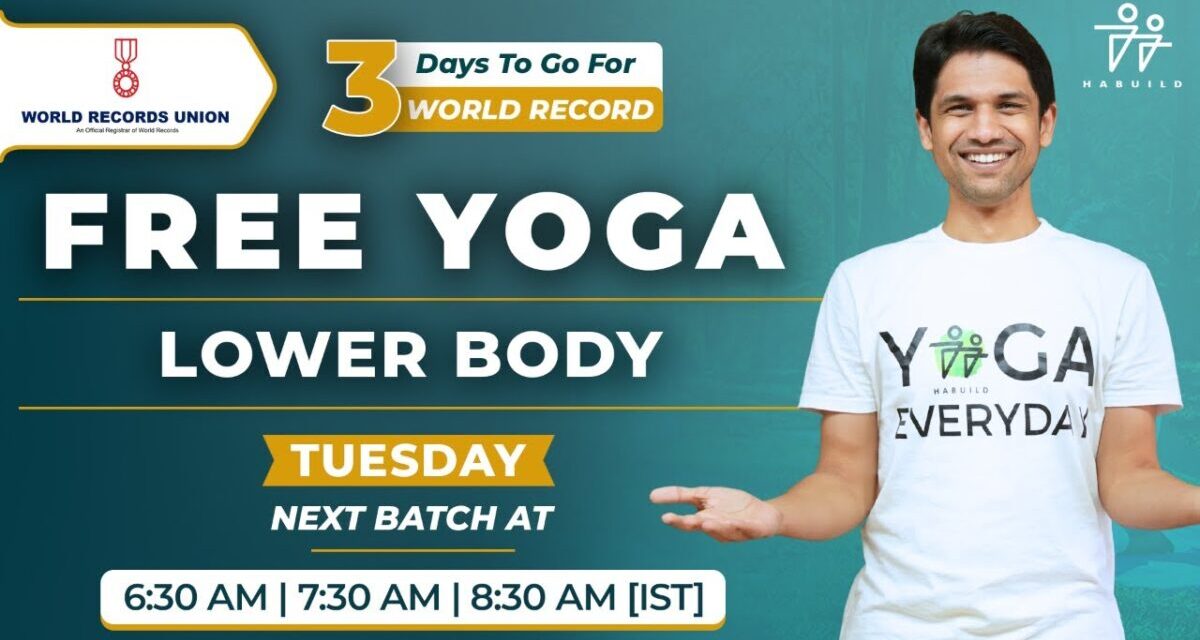 Habuild YOGA | Lower Body | @saurabhbothra Yoga | Live M