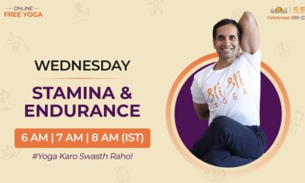 ART OF LIVING | FREE YOGA | Wednesday – STAMINA & ENDURANCE | LIVE – MORNING