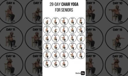 28 Day Chair Yoga For Seniors #shorts #exercise #reducebellyfat #bellyfatloss #yoga