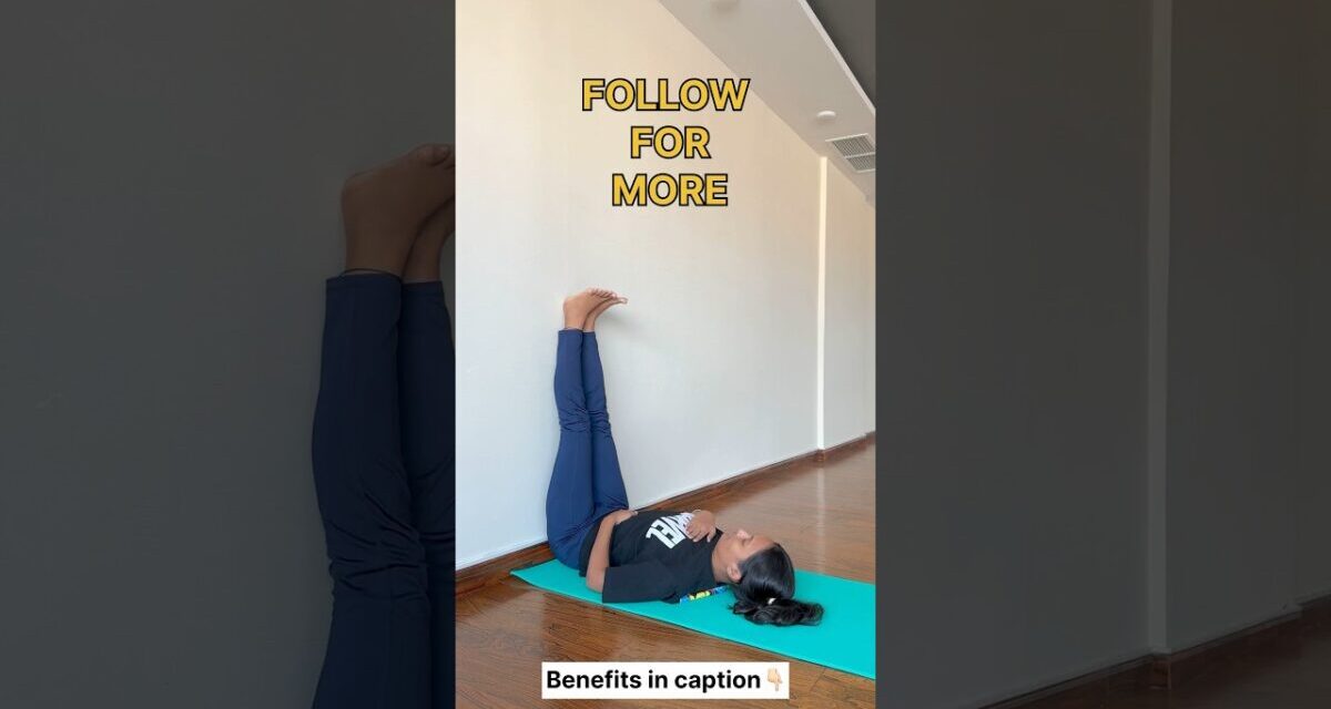 LEG UP THE WALL POSE #yoga #trendingshorts #youtube #shorts