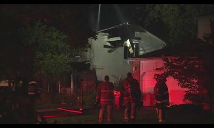 North Olmsted Firefighters Battle House Fire On Tennyson Lane