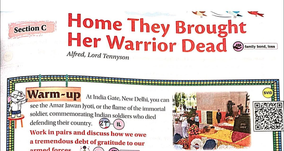 Home They Brought Her Warrior Dead | Poem | Cbse | Icse | Ncert | Tennyson | Alfred Lord Tennyson