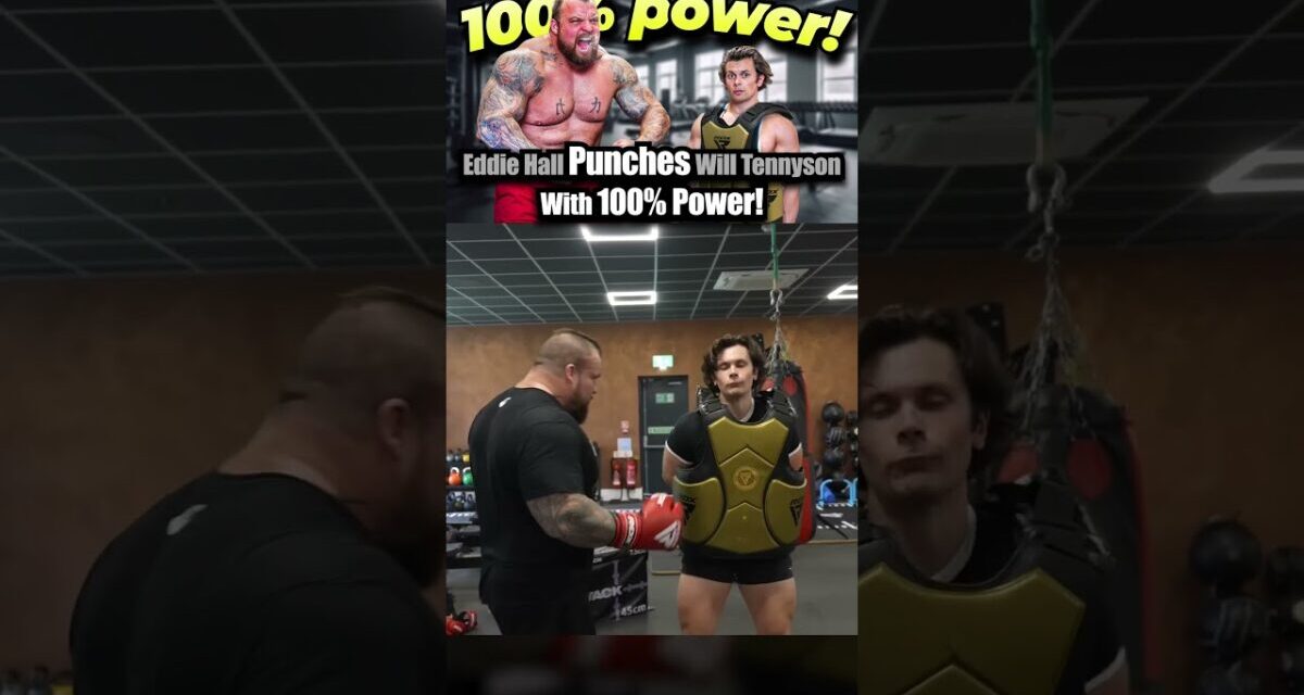 Eddie Hall Punch Will Tennyson With 100% Power! #boxing