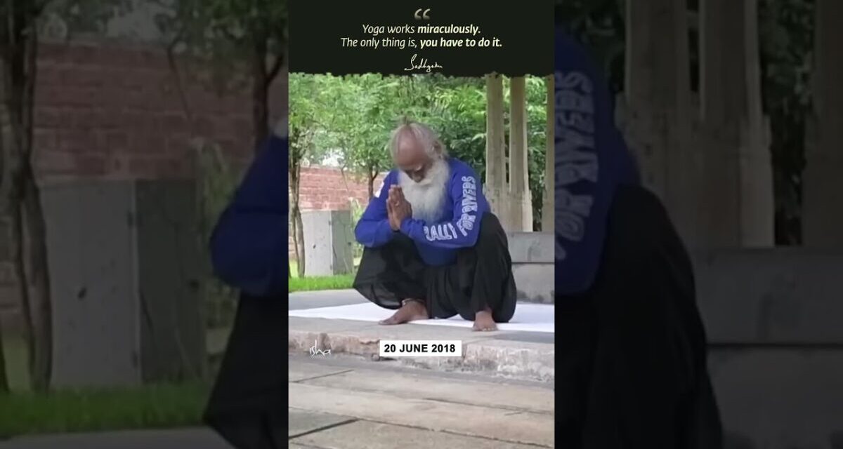 Watch Sadhguru Doing Yoga #Throwback
