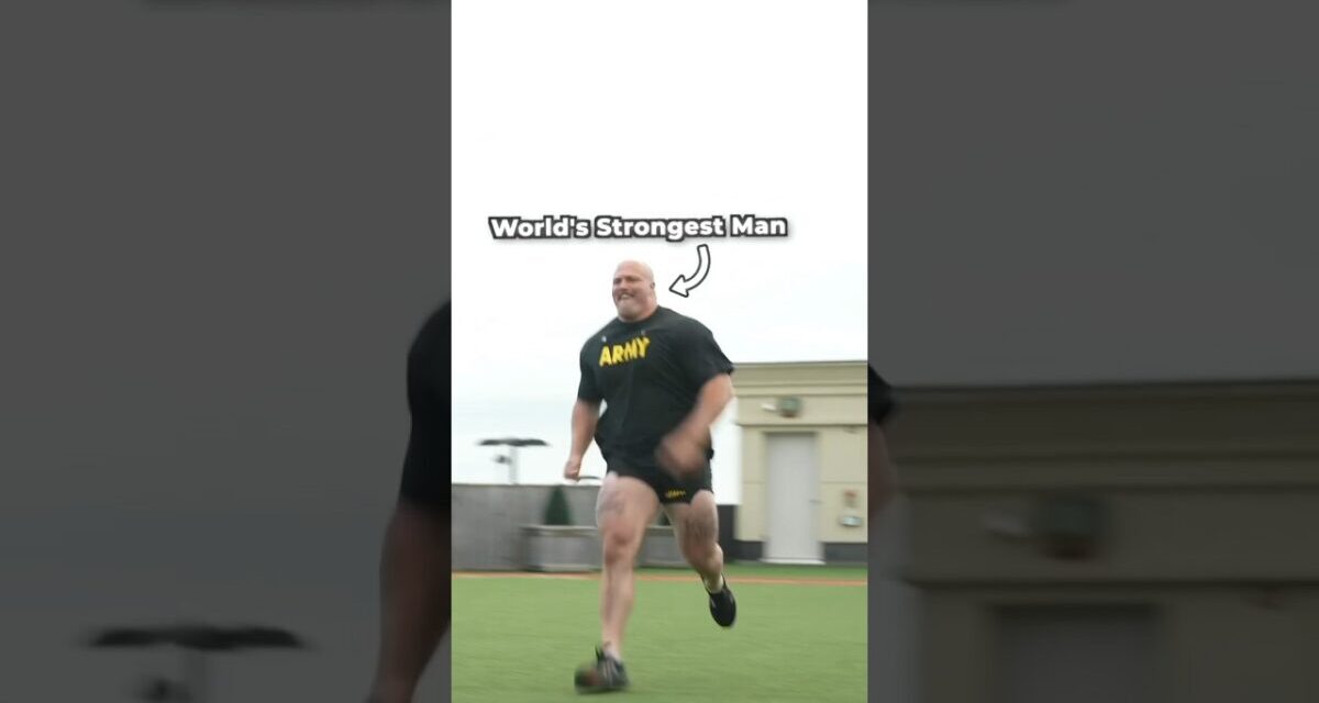 World’s Strongest Man Vs Army Fitness Test