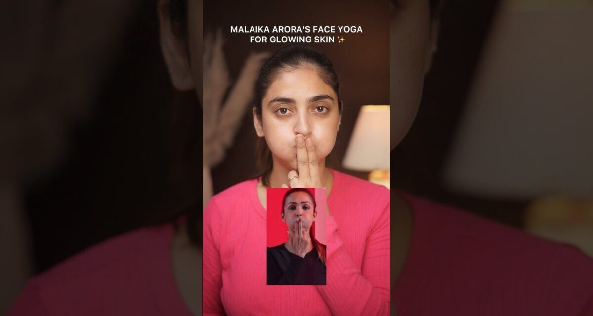 Face Yoga For Glowingskin #bollywood #faceyoga #faceglow #yoga #glowing Skin#glow #shortsfeed