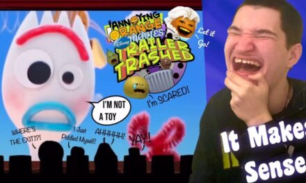 The @AnnoyingOrange Crew Gets TERRIFIED By FORKY!?{Trailer Trashing Disney Movies!}REACTION