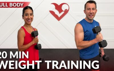 20 Min Weight Training For Weight Loss And Strength Full Body Dumbbell Workout At Home For Women Men