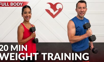 20 Min Weight Training For Weight Loss And Strength Full Body Dumbbell Workout At Home For Women Men