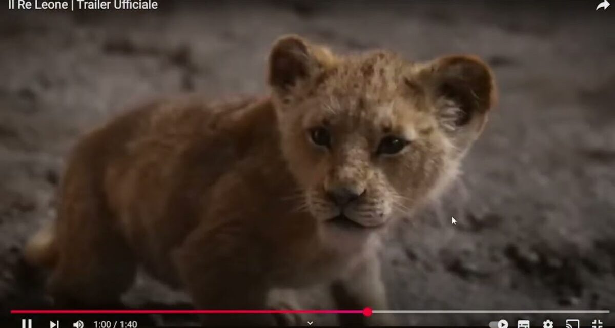 Il Re Leone Anno 2019 Fuori Film  Trailer Ita Simba Un Re Leone