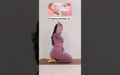 HOW TO FIX IRREGULAR PERIODS? YOGA POSES FOR IRREGULAR PERIODS #yoga #ytshortsvideo