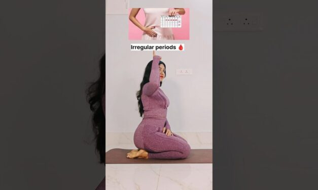 HOW TO FIX IRREGULAR PERIODS? YOGA POSES FOR IRREGULAR PERIODS #yoga #ytshortsvideo
