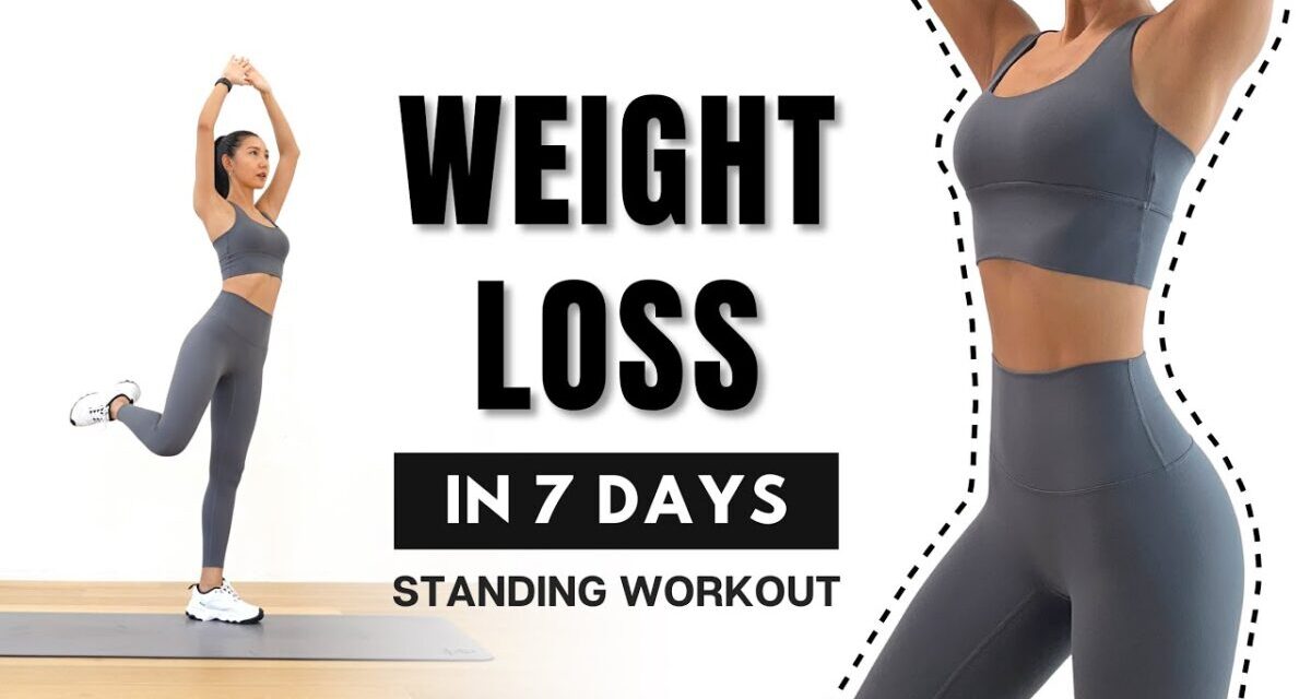 WEIGHT LOSS In 7 DAYS🔥40MIN Full Body Fat Burn – Arm, Back, Leg, Abs – Standing Only