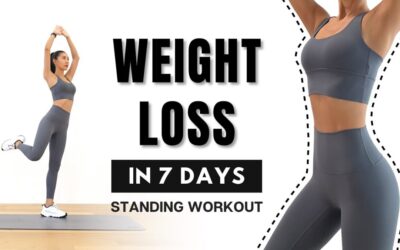 WEIGHT LOSS In 7 DAYS🔥40MIN Full Body Fat Burn – Arm, Back, Leg, Abs – Standing Only