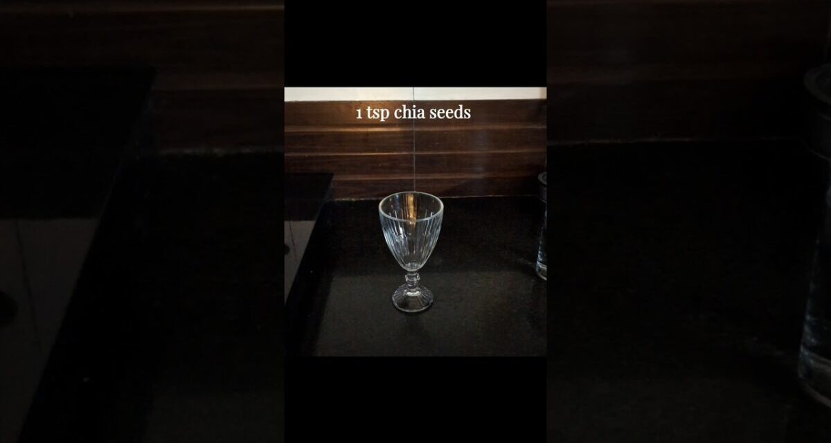 Chia Seed Weight Loss Drink 🍷 | Smita Ki Recipes | #ytstudio #youtubeshorts |