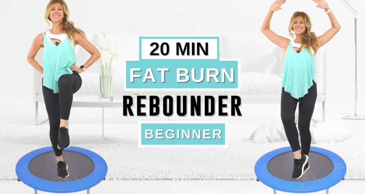 20 Minute Rebounder Workout For Weight Loss [Mini Trampoline Workout] Fabulous50s