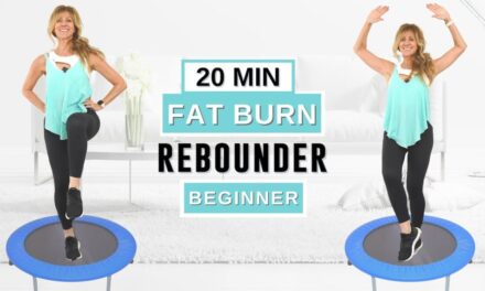20 Minute Rebounder Workout For Weight Loss [Mini Trampoline Workout] Fabulous50s