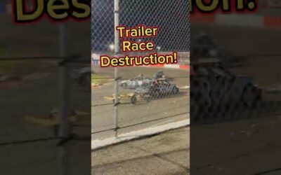 Trailer Race Destruction #racing  #destroy  #trailer  #smash